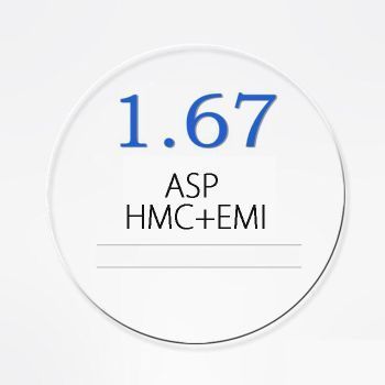 1.67 Stock ASP HMC lenses -0~-15.00 or -0~-12.00/-0.50~2.00
