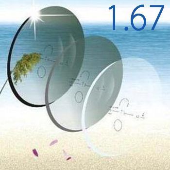 1.67 Inner progressive coating photogrey lenses customized