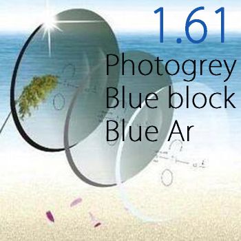 1.61 Inner Progressive Photogrey+blue block+blue ar customized