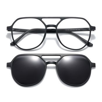 2194 TR90 Magnetic absorption double bridge polarized set glasses, big frame