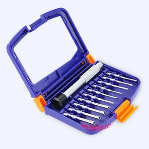 3111-5020 Rubber Box Screwdrivers Set - 10 Precision Tools, Aluminum, 24-Month Guarantee