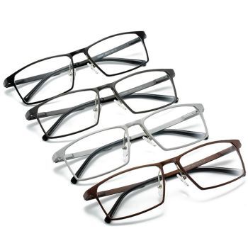 6341 Comfortable Aluminium magnesium square full-rim optical frame