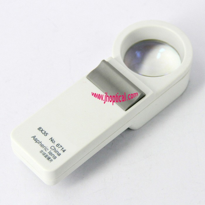 6714 8x Portable Yellow Light Illumination Magnifier AR Lens