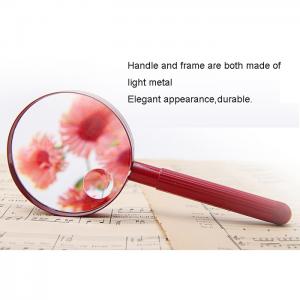 6733 8D, 20D Double-magnifier Metal Handle Magnifier PC Lens 