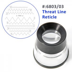 6803/03 8x Threat Line Glass Reticle Stand Measuring Magnifier 