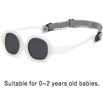 8012 Baby 0~2years old nylon elastomer polarized conjoined sunglasses, PC lenses