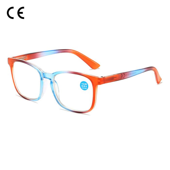 8083 Vintage reading glasses, with progressive tint and anti-blue block, high definition and ultra-lightweight design