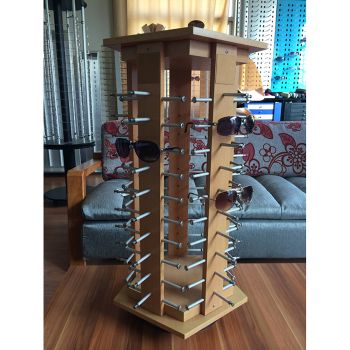 A2019 Fiberboard glasses display stand for 50pcs of glasses, rotatable
