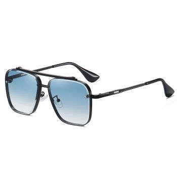 A689 Men Metal alloy sunglasses, double color lenses 