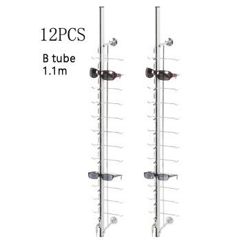 B-12 Aluminium rod for 12pcs of glasses, B tube with lock and buffer