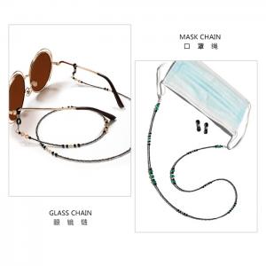 B033  Crystal Beaded glasses chain mask chain