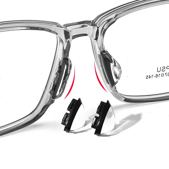 BT029 Double socket acetate silicone glasses nose pads