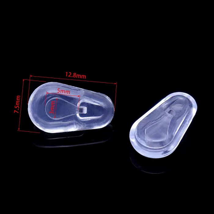 BT074 Insert steel wire soft silicone nose pads,  transparent air nose pads