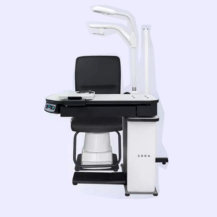 CS-588A Optometry Combination table, Mobile tabletop, electric seats, automatic swing arm rotation