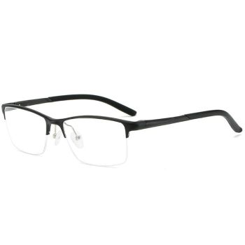 CX6327 Comfortable Aluminium magnesium half-rim optical frame, spring temples