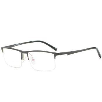CX6331 Comfortable Aluminium magnesium half-rim optical frame, spring temples