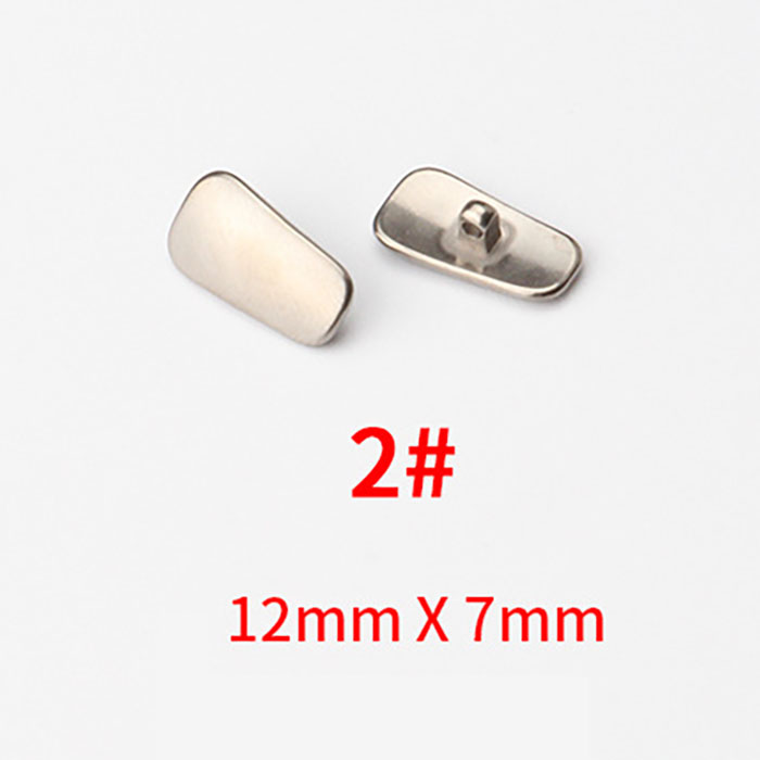 CY405 Pure titanium nose pads, push in, trapezoid, 12*7mm