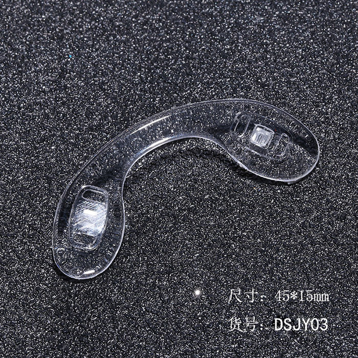 Conjoined silicone nose pads, screw in