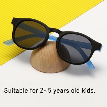 DM18036C Kid 2~5 years old nylon elastomer polarized round sunglasses