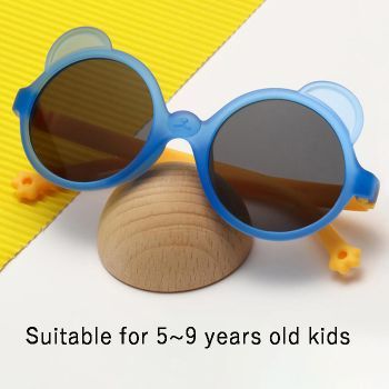 DM81040 Kid 5~9 years old nylon elastomer polarized sunglasses, bear ears