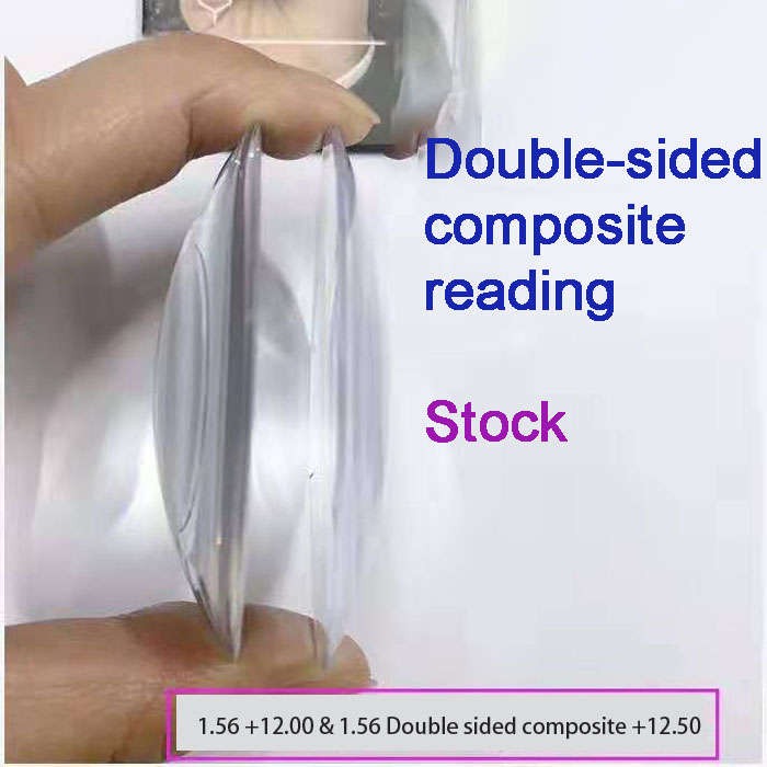 1.56, 1.67 Double-sided composite lenses, HMC, blue block, photochromic stock