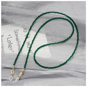 JH-152 Emerald spinel coloured glaze glasses chains, mask chain, kid chain