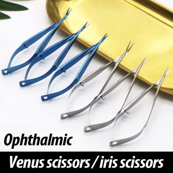 JH-175 Ophthalmic Venus Scissors,iris scissors,8.5cm,stainelss steel,titainium alloy