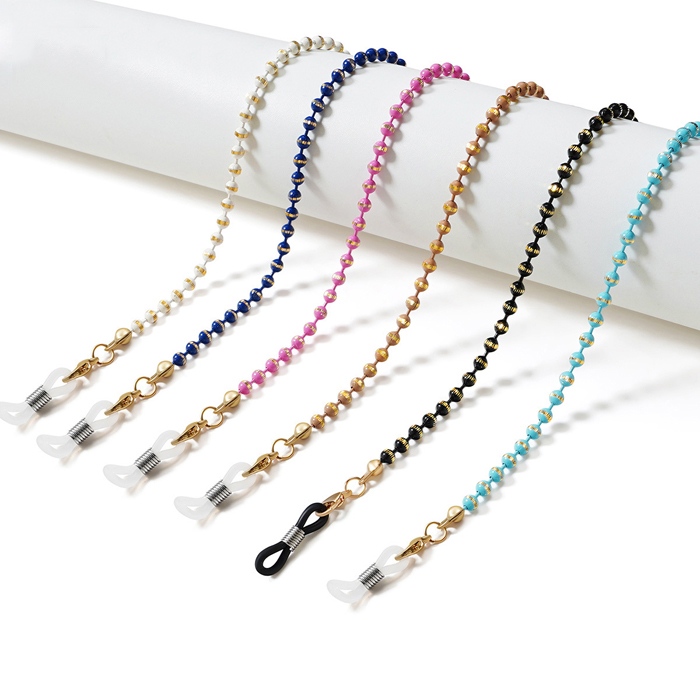 JH-23 Glasses chain anti drop glasses with presbyopia glasses chain glasses accessories (bead polished surface)