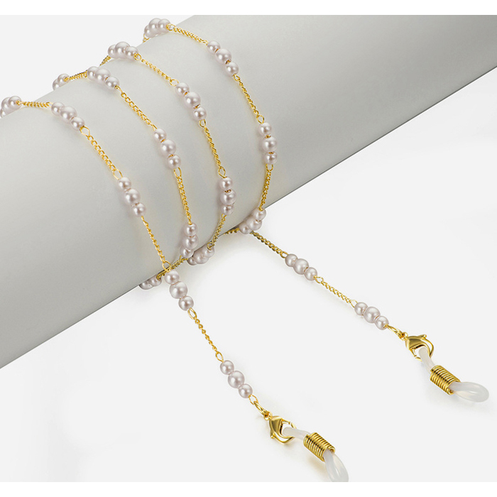 JH-238 Copper mask rope, glasses chain, neck hanging glasses chain, fashionable pearl chain -1:1 pearl