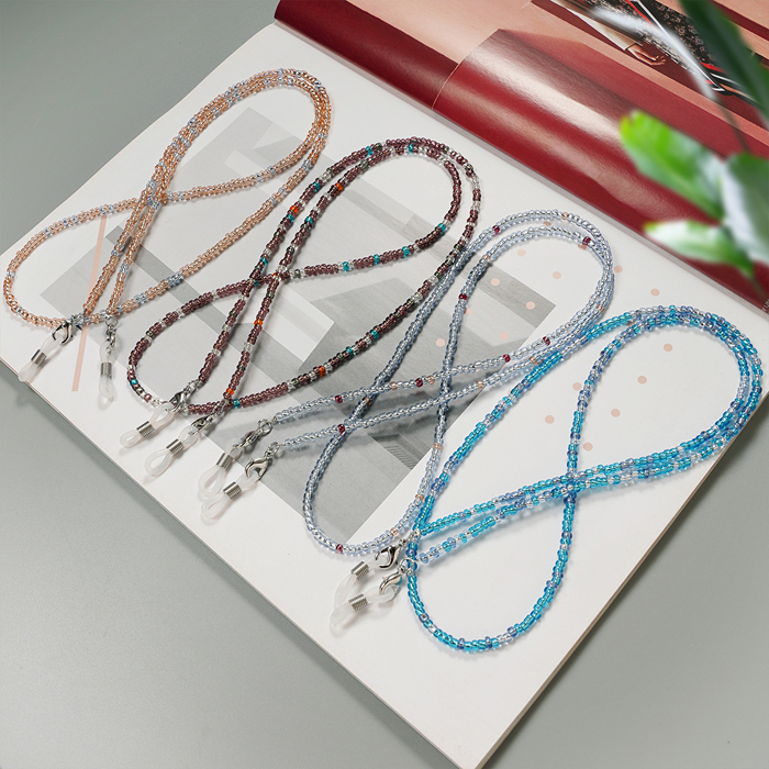 JH-295 Glasses Chain Glasses Rope Mask Glasses Band Presbyopia Glasses Chain (21 Four Color Beads)