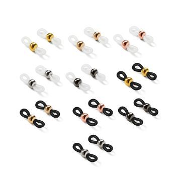 JH-306 DIY Copper Beads Silicone Buckle Glasses Chain Glasses Rope Silicone Anti loss Ring Glasses Accessories Copper Beads