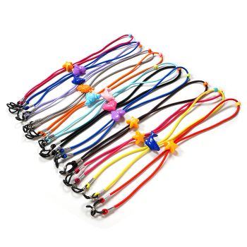 JH-335 Children eyewear ropes, colorful cartoon elastic rope, 12pcs/pack