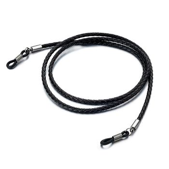 JH-340 Woven genuine cowhide lanyard, eyewear rope, minimalist lanyard