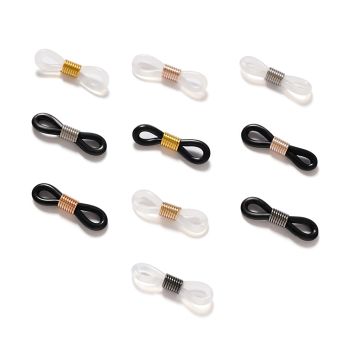 JH-353 Silicone eyewear rope buckle, anti slip ring, DIY eyewear chain material, 100 pairs/set