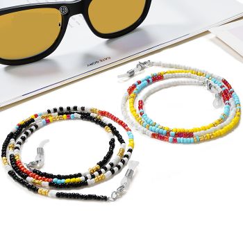 JH-382 Bright Color Spacer Beaded Glasses Chain