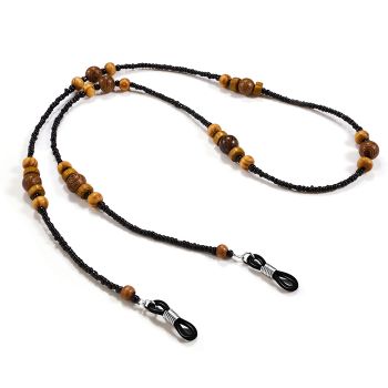 JH-390 345 Wood Bead Glasses Chain