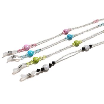 JH-393 Colorful Love Beaded Glasses Chain