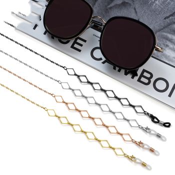 JH-508 O-shaped diamond shaped metal eyewear chain
