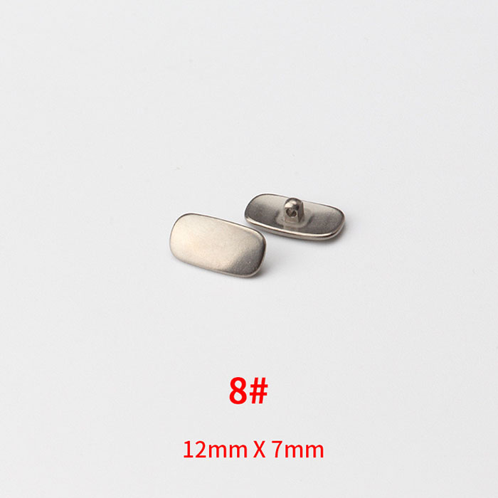 JH-565 Square pure titanium nose pads, screw in