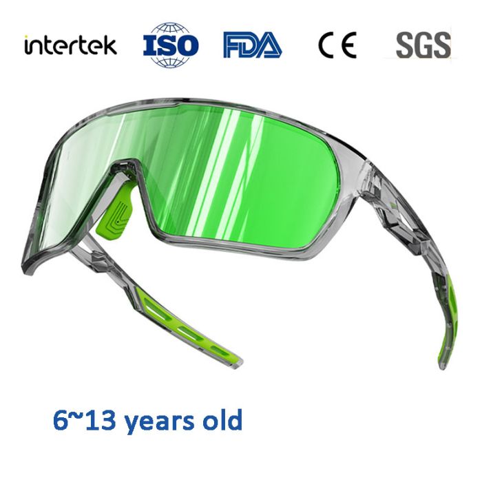 KH02-02 TR90 children's sports goggles for 6-13 years old, windproof and sandproof, sunglasses for outdoor cycling, optical frame