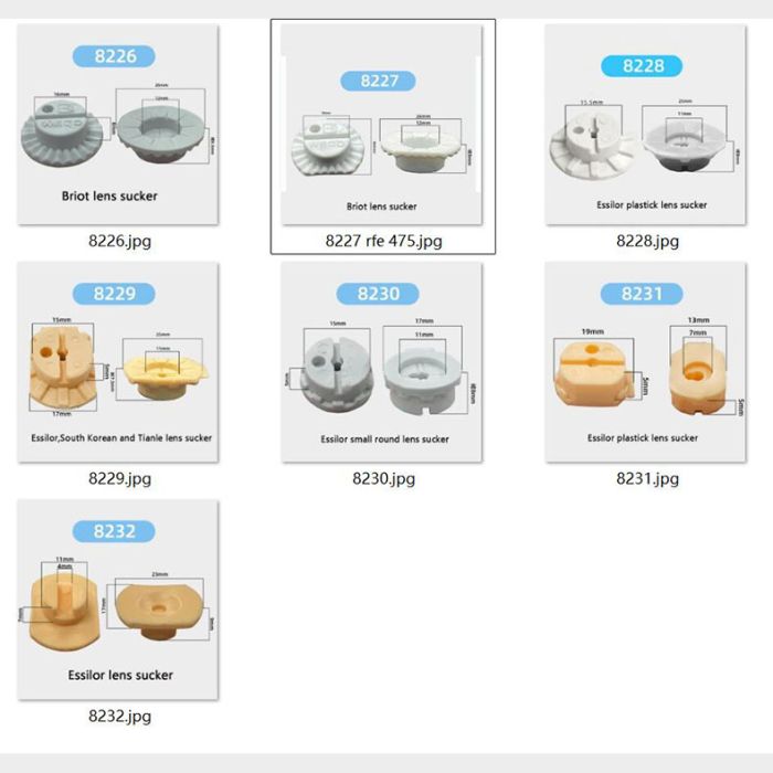 LF-8226-8232 Briot,ESSILOR,South Korea and Tianle lens suckers