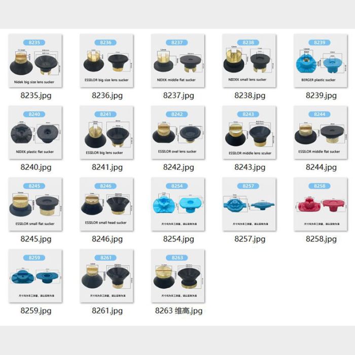 LF-8235~8263 Nidek, Essilor, Berger，Weco lens scukers