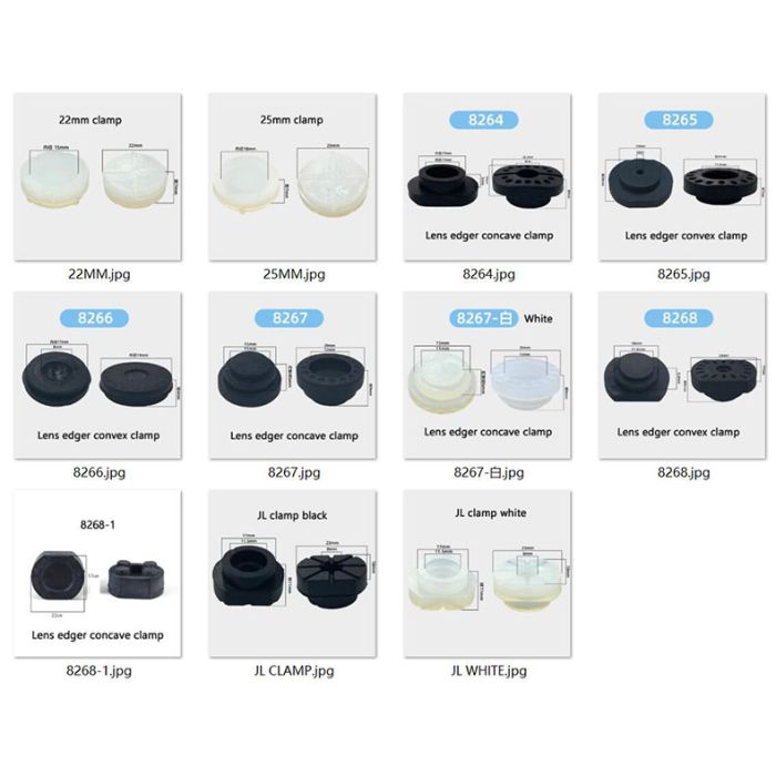 LF-8264-8268 Lens edger clamps, pads
