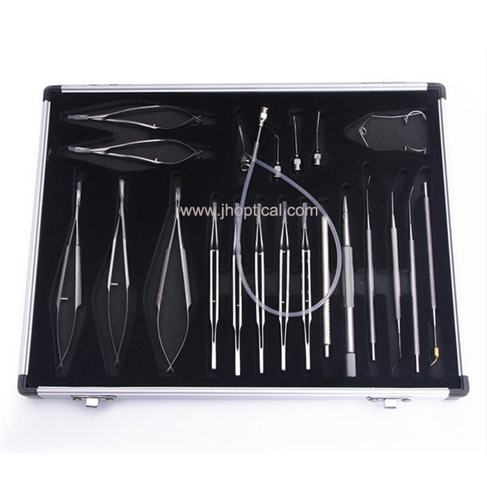 Daamni Surgical 21-Piece Titanium Cataract Eye Surgery Kit – With Sterilizing Case