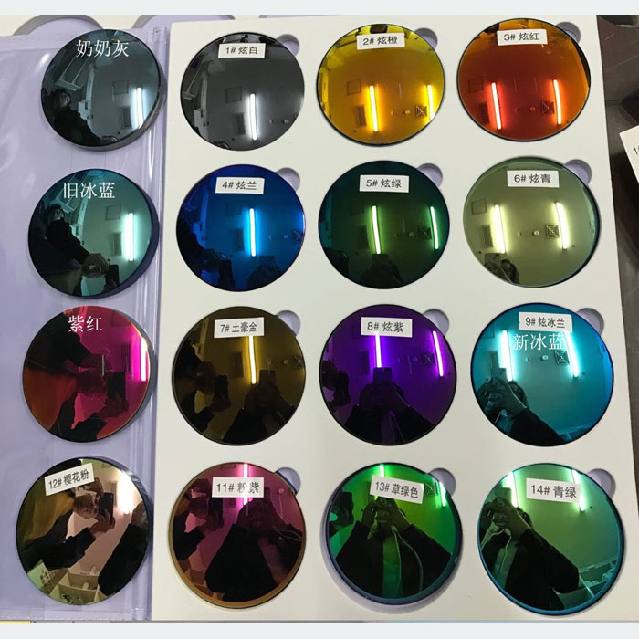 1.56, 1.61, MR-8, 1.67 Polarized colorful lenses