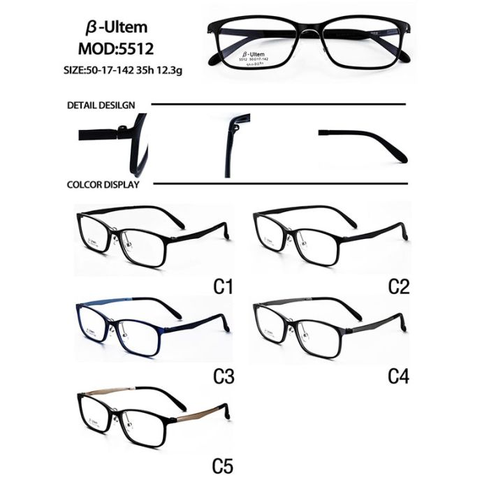 Super-light-ultem-optical-frames-54-models