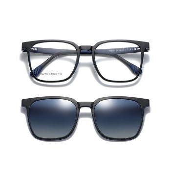 TJ2190 TR90 Magnetic absorption square polarized set glasses, two-in-one