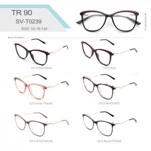 USD6.8/PC SVT Seriel TR90+metal alloy optical frames,16 models
