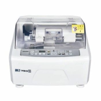 WZ-750P Auto lens edger, processing CR, GL, PC, high index lenses, up and down water outlet, with lamp, Spinning and twisting clamp type clamping template, V edge and polishing