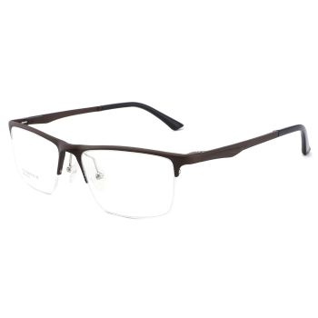 XL9011 Comfortable Aluminium magnesium half-rim optical frame, spring temples